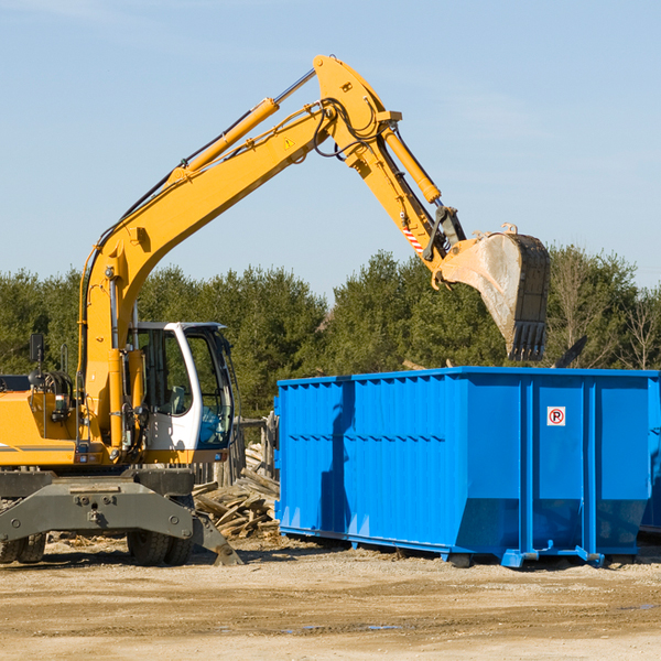 what happens if the residential dumpster is damaged or stolen during rental in Vann Crossroads NC